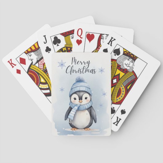 Schattigee pinguïn pokerkaarten (Achterkant)