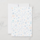 Schattigee Pinguïn Prinses Verjaardag I Baby showe Bedankkaart (Achterkant)