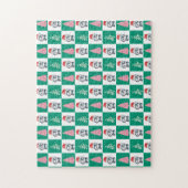 Schattigee Pinguïn Santa Vrolijk Kerstfeest Legpuzzel (Verticaal)