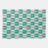 Schattigee Pinguïn Santa Vrolijk Kerstfeest Theedoek (Horizontaal)