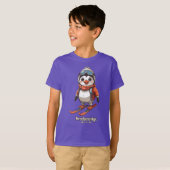 Schattigee Pinguïn Skiën Breckenridge T-shirt (Voorkant volledig)