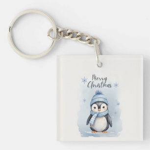 Schattigee pinguïn sleutelhanger