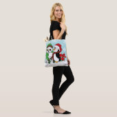 Schattigee Pinguïn Sneeuwuil Vriendschap Tote Bag (Op model)