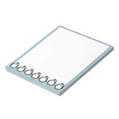 Schattigee Pinguïn Tekening Custom Notitieblok (Linkerzijde)
