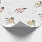 Schattigee Pinguïn Vogel Winter Trui Fun Animal Ar Cadeaupapier (Hoek)