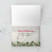 Schattigee Pinguïn Vriendschap Vrolijke Kerst Kaar Feestdagen Kaart (Binnen)