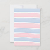 Schattigee Pinguïn Winter Dier Geslacht Onthullen  Bedankkaart (Achterkant)