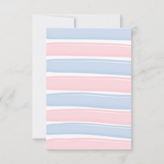 Schattigee Pinguïn Winter Dier Geslacht Onthullen  Bedankkaart (Achterkant)