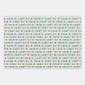 Schattigee Pinguïn Winter Leuk Roze & Blauwgroen Inpakpapier Vel (Voorkant 2)