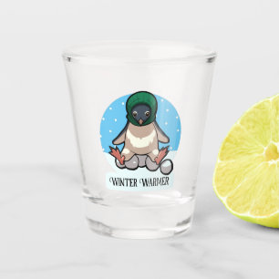 Schattigee Pinguïn Winter Warmer Funny Balaclava C Shot Glas