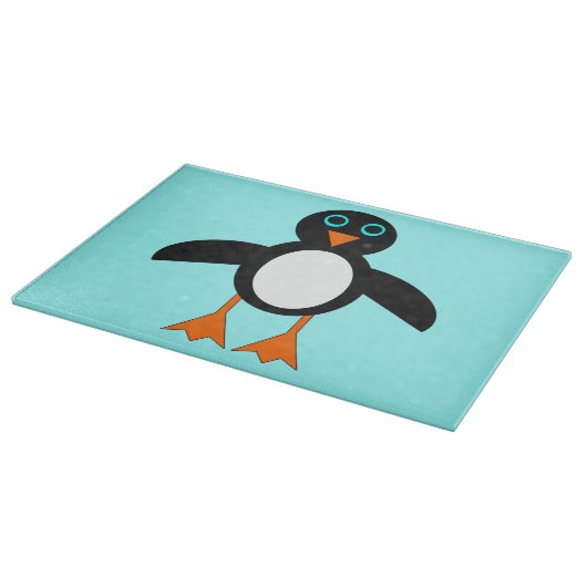 Schattigee pinguïnglassnijplank snijplank (Hoek)