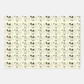 Schattigee pinguïns en moderne kerstbomen kerst inpakpapier vel (Voorkant)