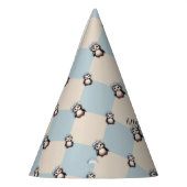 Schattigee pinguïns gepersonaliseerd feesthoedjes (Links)