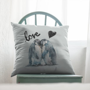 Schattigee pinguïns in liefde cadeau idee voor Val Kussen