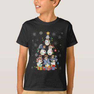 Schattigee Pinguïns Kerstboom Verlicht Dier Kinder T-shirt