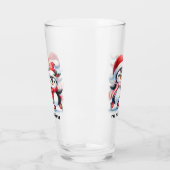 Schattigee Pinguïns Schaatsen Schaatsen Custom Fam Glas (Links)