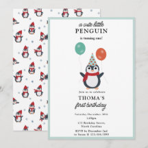 Schattigee Pinguïns Winter Kinder Jongensdieren Ve