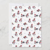 Schattigee Pinguïns Winter Kinder Meisjes Verjaard Kaart (Achterkant)