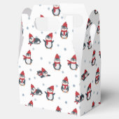 Schattigee pinguïns wintervogels pooldieren bedankdoosjes (Geopend)