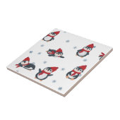 Schattigee pinguïns wintervogels pooldieren Kinder Tegeltje (Zijkant)