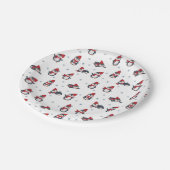 Schattigee pinguïns wintervogels pooldieren papieren bordje (Gekanteld)