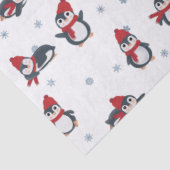 Schattigee pinguïns wintervogels pooldieren tissuepapier (Detail)