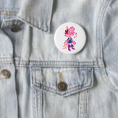 Schattigee PInk Anthro Cartoon Button (In situ)