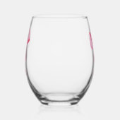 "SCHATTIGEE" Pink Bow Drinkware Set. blikglas Wijnglas Zonder Voet (Rechts)