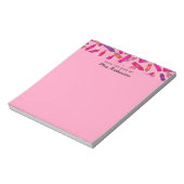 Schattigee Pink Crayons Teacher Van De Balie Van Notitieblok (Linkerzijde)