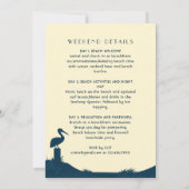 Schattigee PInk Tropical Bachelorette Weekend Part Kaart (Achterkant)