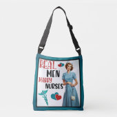 Schattigee Pinup_ Echte Mannen Trouwen Verpleegkun Crossbody Tas (Voorkant)