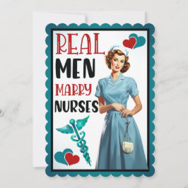 Schattigee Pinup_ Echte Mannen Trouwen Verpleegkun Kaart