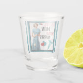 Schattigee Pinup_ Echte Mannen Trouwen Verpleegkun Shot Glas (Achterkant)