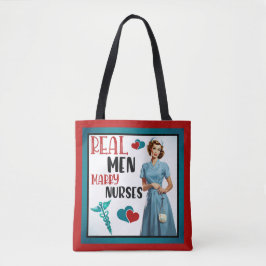 Schattigee Pinup_ Echte Mannen Trouwen Verpleegkun Tote Bag