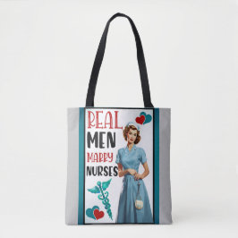 Schattigee Pinup_ Echte Mannen Trouwen Verpleegkun Tote Bag