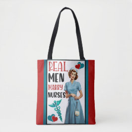 Schattigee Pinup_ Echte Mannen Trouwen Verpleegkun Tote Bag