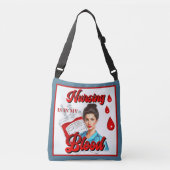 Schattigee Pinup_ Verpleegkunde in mijn bloed Crossbody Tas (Voorkant)
