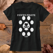 Schattigee Piraat Kat  Poot Gepersonaliseerde Sche T-shirt