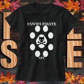 Schattigee Piraat Kat  Poot Gepersonaliseerde Sche T-shirt