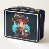 Schattigee piraat lunchbox (Voorkant)