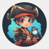 Schattigee piraat sticker (Voorkant)