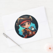 Schattigee piraat sticker (Envelop)