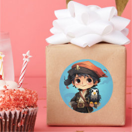 Schattigee piraat sticker