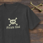 Schattigee Pirate Dad Schedel en Kruisbeenderen Ma T-shirt