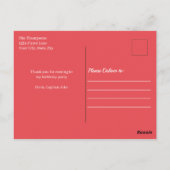 Schattigee Pirate Simple Bedankt Custom Briefkaart (Achterkant)