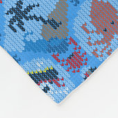 Schattigee piraten fleece deken (Hoek)