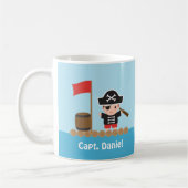 Schattigee piratenkapitein, Ocean Raft, jongensnaa Koffiemok (Links)