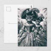 Schattigee piratenkatten briefkaart (Voorkant / Achterkant)