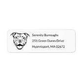 Schattigee Pit Bull Lover Pittie Pitbull Love Pupp Etiket (Voorkant)