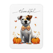Schattigee pitbull dankbare Herfst pompoenen Magneet (Verticaal)